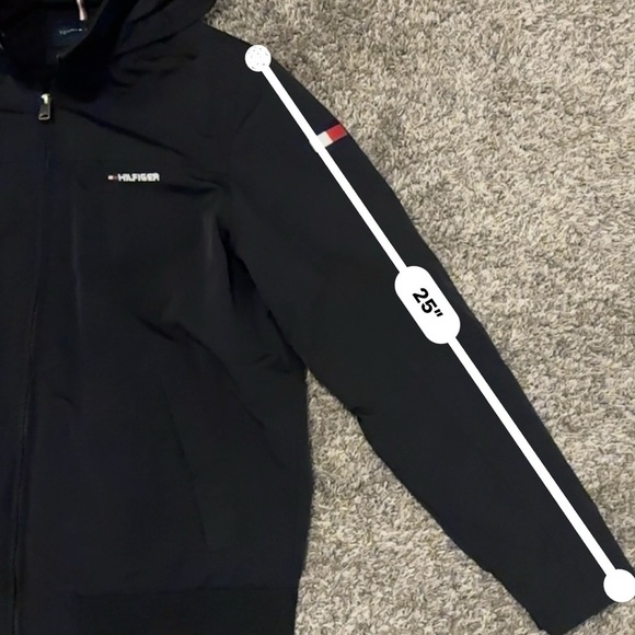 Tommy Hilfiger Black Windbreaker Jacket - Picture 8 of 10